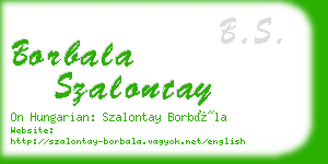 borbala szalontay business card